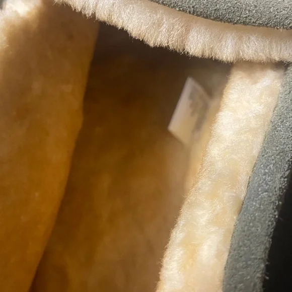 L.L. Bean Suede Moccasin Slippers in Olive - Picture 9 of 13